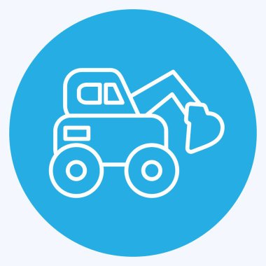 Simge Hızlandırıcı. Eğitim sembolü için uygun. Mavi gözlü. Basit dizayn edilebilir. tasarım şablonu. Basit resimleme