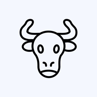 Simgesel Biftek. Et için uygun. Sıra tarzı. Basit dizayn edilebilir. tasarım şablonu. Basit resimleme