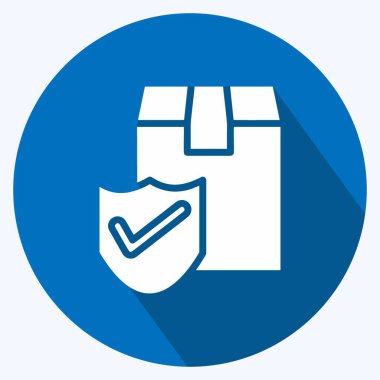 Simge Kaydetme Paketi. Eğitim sembolü için uygun. Uzun gölge tarzı. Basit dizayn edilebilir. tasarım şablonu. Basit resimleme