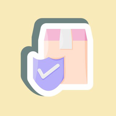 Etiket Kaydetme Paketi. Eğitim sembolü için uygun. Basit dizayn edilebilir. tasarım şablonu. Basit resimleme