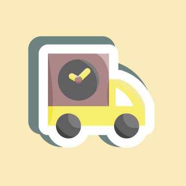 Etiket Hızlı Nakliye. Eğitim sembolü için uygun. Basit dizayn edilebilir. tasarım şablonu. Basit resimleme