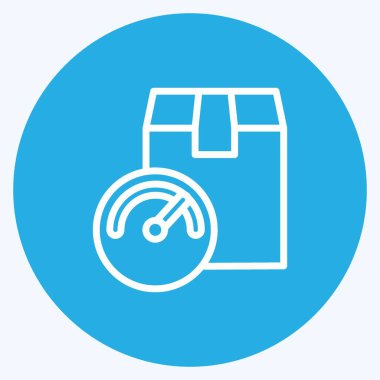 Simge ağırlığı. Eğitim sembolü için uygun. Mavi gözlü. Basit dizayn edilebilir. tasarım şablonu. Basit resimleme