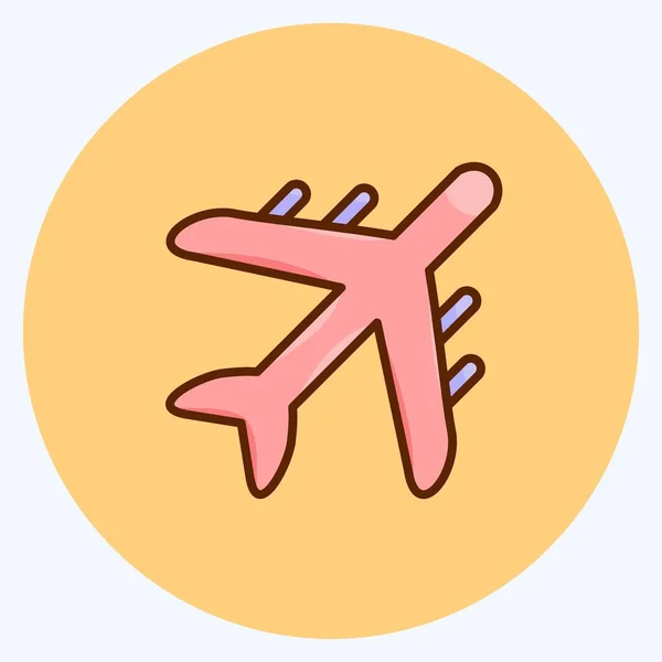 Icon Air Freight Suitable Education Symbol Flat Style Simple Design — Image vectorielle