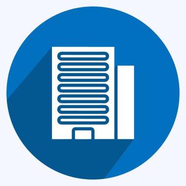 Simge gökdeleni. Eğitim sembolü için uygun. Uzun gölge tarzı. Basit dizayn edilebilir. tasarım şablonu. Basit resimleme