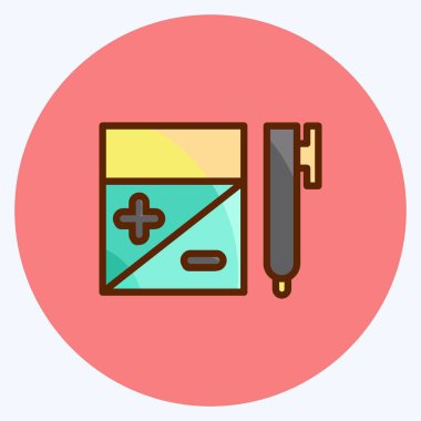 Simge Bütçesi. Eğitim sembolü için uygun. Düz stil. Basit dizayn edilebilir. tasarım şablonu. Basit resimleme