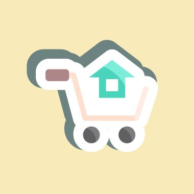 Etiket Satın Alma. Eğitim sembolü için uygun. Basit dizayn edilebilir. tasarım şablonu. Basit resimleme