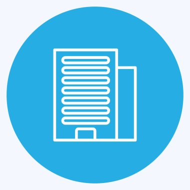 Simge gökdeleni. Eğitim sembolü için uygun. Mavi gözlü. Basit dizayn edilebilir. tasarım şablonu. Basit resimleme