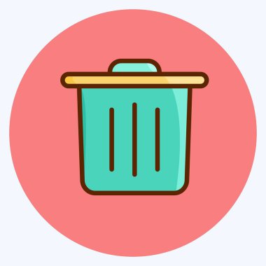 Simge Atıkları Azaltır. Eğitim sembolü için uygun. Düz stil. Basit dizayn edilebilir. tasarım şablonu. Basit resimleme