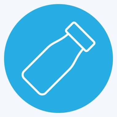 Simge Temiz Su. Eğitim sembolü için uygun. Mavi gözlü. Basit dizayn edilebilir. tasarım şablonu. Basit resimleme