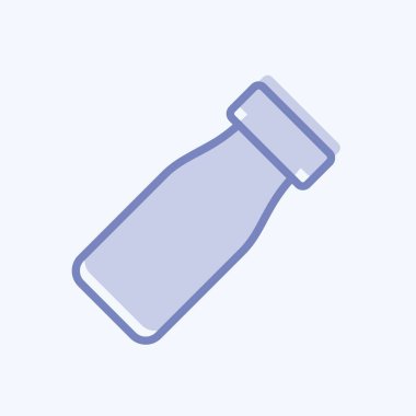 Simge Temiz Su. Eğitim sembolü için uygun. İki ton stili. Basit dizayn edilebilir. tasarım şablonu. Basit resimleme