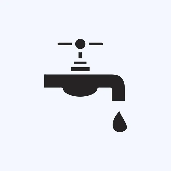 Icon Water Resource Adequado Para Símbolo Educação Estilo Glifo Design — Vetor de Stock