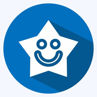 Uyuyan Işık Simgesi. Çocuk sembolü için uygun. Uzun gölge tarzı. Basit dizayn edilebilir. tasarım şablonu. Basit resimleme