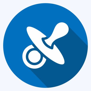 Kukla Meme. Çocuk sembolü için uygun. Uzun gölge tarzı. Basit dizayn edilebilir. tasarım şablonu. Basit resimleme