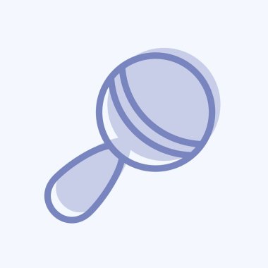 Simge Takırtıları. Çocuk sembolü için uygun. İki ton stili. Basit dizayn edilebilir. tasarım şablonu. Basit resimleme