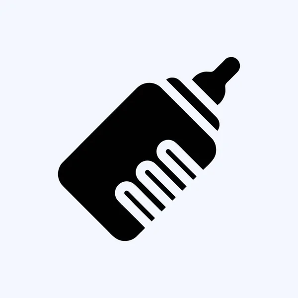 Icon婴儿瓶 适合儿童的符号 格瑞普风格 简单的设计可以编辑 设计模板向量 简单的例子 — 图库矢量图片