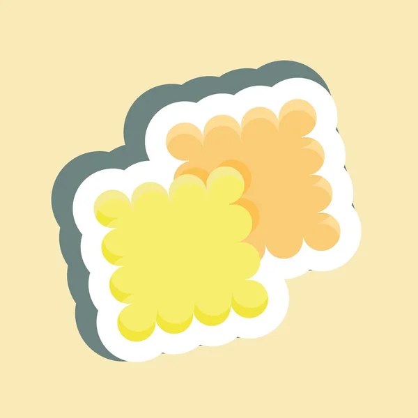 Sticker Cookies Suitable Bakery Symbol Simple Design Editable Design Template — Stock Vector