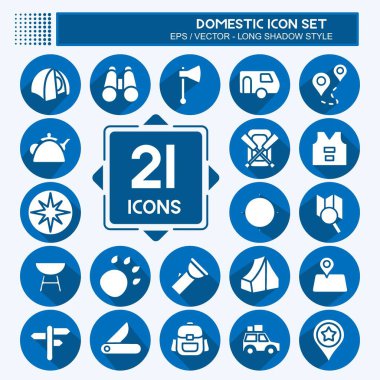 Simge Yerleşkesi. Eğitim sembolü için uygun. Uzun gölge tarzı. Basit dizayn edilebilir. tasarım şablonu. Basit resimleme