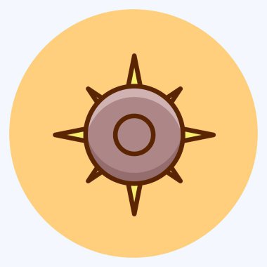 Simge Yolculuğu. Eğitim sembolü için uygun. Düz stil. Basit dizayn edilebilir. tasarım şablonu. Basit resimleme