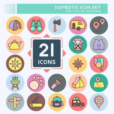 Simge Yerleşkesi. Eğitim sembolü için uygun. Düz stil. Basit dizayn edilebilir. tasarım şablonu. Basit resimleme