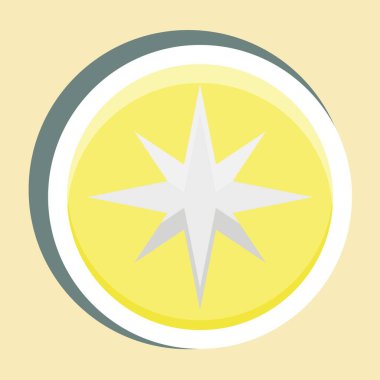 Çıkartmalı Rüzgar Gülü. Eğitim için uygun. Basit dizayn edilebilir. tasarım şablonu. Basit resimleme