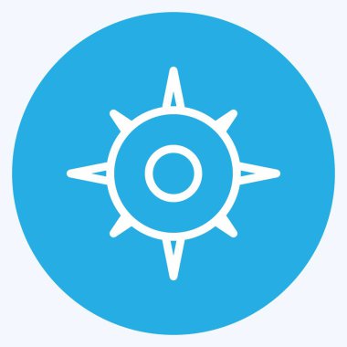 Simge Yolculuğu. Eğitim sembolü için uygun. Mavi gözlü. Basit dizayn edilebilir. tasarım şablonu. Basit resimleme