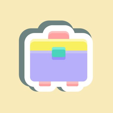 Sticker Toolbox. suitable for building symbol. simple design editable. design template vector. simple illustration