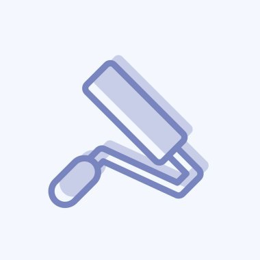 Icon Paint Roller. suitable for building symbol. two tone style. simple design editable. design template vector. simple illustration