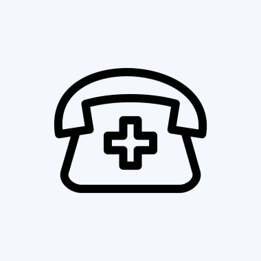 Simge çağırıyor. Eğitim sembolü için uygun. Sıra tarzı. Basit dizayn edilebilir. tasarım şablonu. Basit resimleme