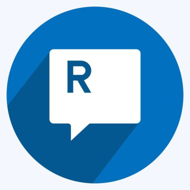 Simge reçetesi. Eğitim sembolü için uygun. Uzun gölge tarzı. Basit dizayn edilebilir. tasarım şablonu. Basit resimleme