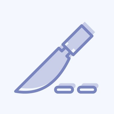 Simge ameliyatı. Eğitim sembolü için uygun. İki ton stili. Basit dizayn edilebilir. tasarım şablonu. Basit resimleme