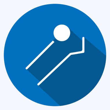 Simge Araçları. Tıp sembolü için uygun. Uzun gölge tarzı. Basit dizayn edilebilir. tasarım şablonu. Basit resimleme