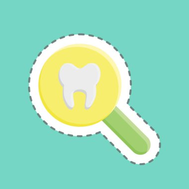 Çıkartma hattı denetlemeyi kesti. Tıp sembolü için uygun. Basit dizayn edilebilir. tasarım şablonu. Basit resimleme