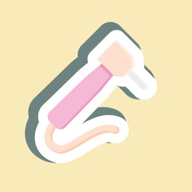 Etiket matkabı. Tıp sembolü için uygun. Basit dizayn edilebilir. tasarım şablonu. Basit resimleme