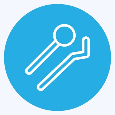 Simge Araçları. Tıp sembolü için uygun. Mavi gözlü. Basit dizayn edilebilir. tasarım şablonu. Basit resimleme