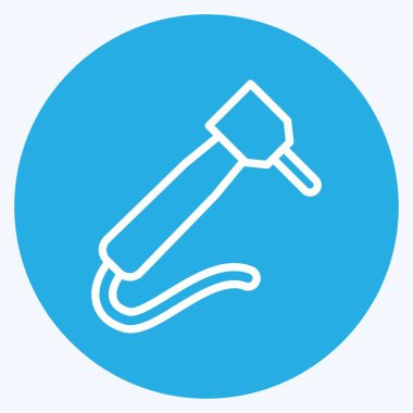 Simge Sondajı. Tıp sembolü için uygun. Mavi gözlü. Basit dizayn edilebilir. tasarım şablonu. Basit resimleme