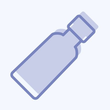 İkon diş macunu. Tıp sembolü için uygun. İki ton stili. Basit dizayn edilebilir. tasarım şablonu. Basit resimleme