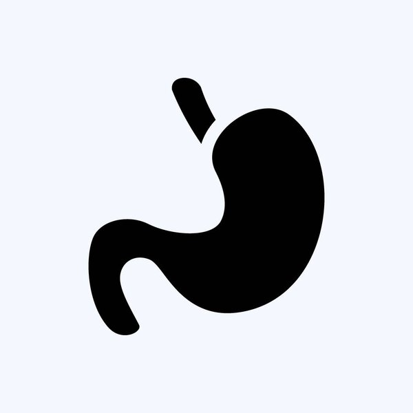 Icon Stomach. suitable for education symbol. glyph style. simple design editable. design template vector. simple illustration
