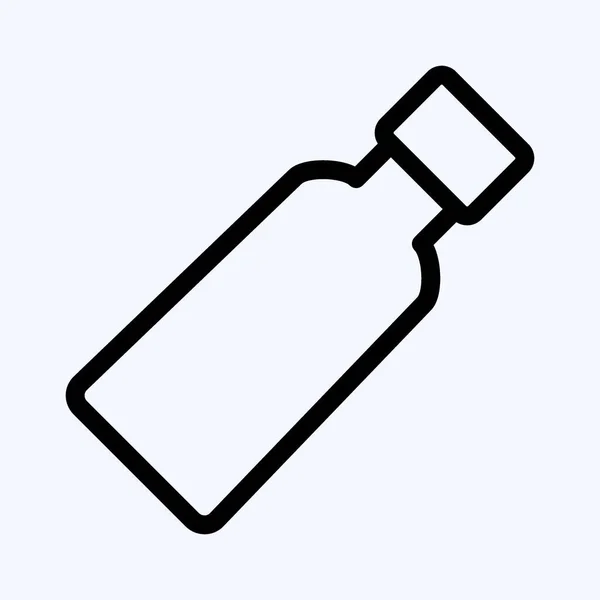 Icon Toothpaste Suitable Medicine Symbol Line Style Simple Design Editable — Stock Vector