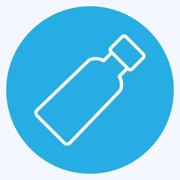 Icon Pasta Gigi Cocok Untuk Simbol Obat Gaya Mata Biru - Stok Vektor
