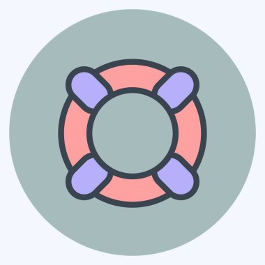 Simge Cankurtaranı. Güvenlik sembolü için uygun. renk arkadaşı stili. Basit dizayn edilebilir. tasarım şablonu. Basit resimleme