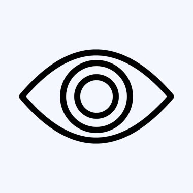 Simge görünür. Güvenlik sembolü için uygun. Sıra tarzı. Basit dizayn edilebilir. tasarım şablonu. Basit resimleme