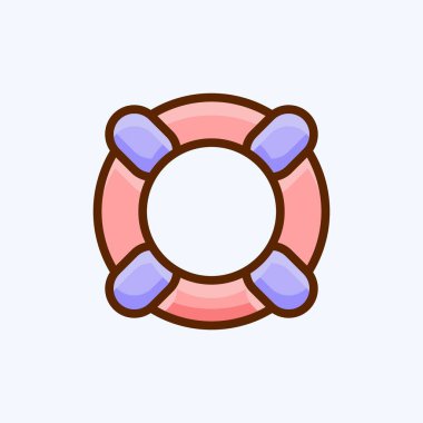 Simge Cankurtaranı. Güvenlik sembolü için uygun. Düz stil. Basit dizayn edilebilir. tasarım şablonu. Basit resimleme