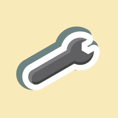 Etiket Servisi. Güvenlik sembolü için uygun. Basit dizayn edilebilir. tasarım şablonu. Basit resimleme