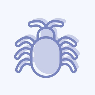 Simge Yazılım Hatası. Güvenlik sembolü için uygun. İki ton stili. Basit dizayn edilebilir. tasarım şablonu. Basit resimleme