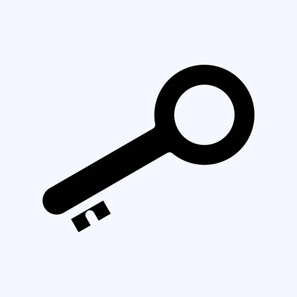 Icono Clave Acceso Adecuado Para Símbolo Seguridad Estilo Glifo Diseño — Archivo Imágenes Vectoriales