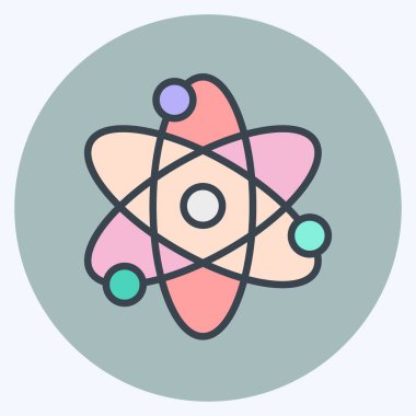 Simge Ana Fikri. Başlangıç simgesi için uygun. renk arkadaşı stili. Basit dizayn edilebilir. tasarım şablonu. Basit resimleme