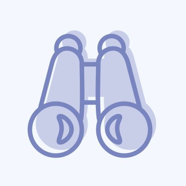 Simgesel Vizyon. Başlangıç simgesi için uygun. İki ton stili. Basit dizayn edilebilir. tasarım şablonu. Basit resimleme