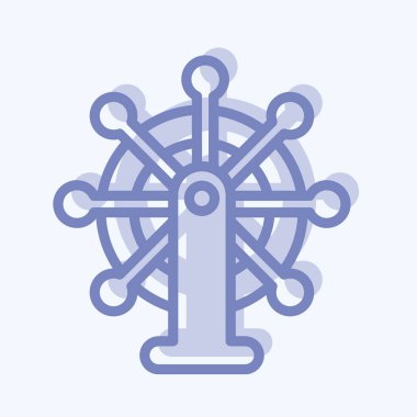 Simge Liderliği. Başlangıç simgesi için uygun. İki ton stili. Basit dizayn edilebilir. tasarım şablonu. Basit resimleme