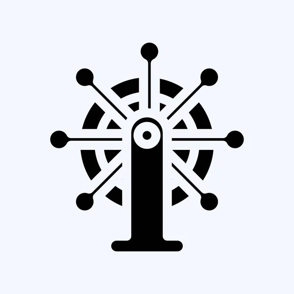 Ηγεσία Εικονιδίων Κατάλληλο Για Σύμβολο Εκκίνησης Στυλ Glyph Απλό Σχεδιασμό — Διανυσματικό Αρχείο
