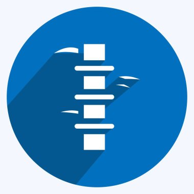 Simge Bambu. Japon sembolü için uygun. Uzun gölge tarzı. Basit dizayn edilebilir. tasarım şablonu. Basit resimleme